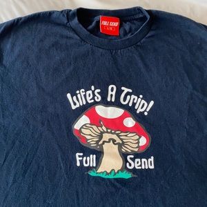 FULL SEND Navy t-shirt size Large. Worn twice